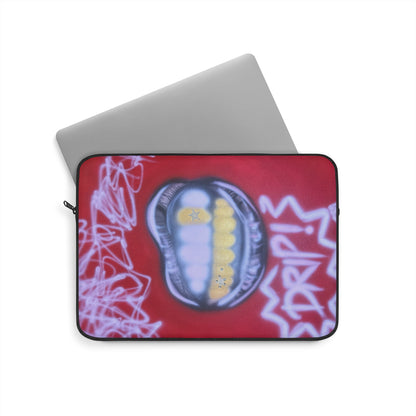 "tooth drip" airbrush laptop sleeve
