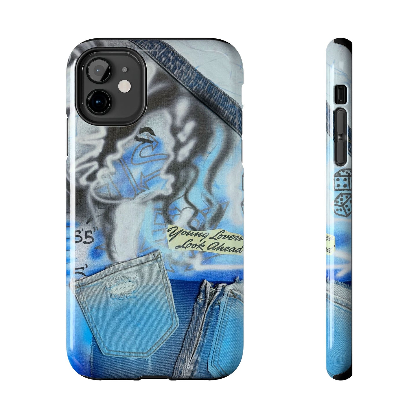 "young lovers" airbrush iPhone case
