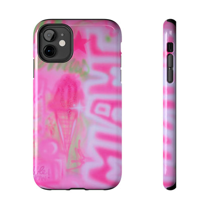 "sunset sorbet" airbrush iPhone case