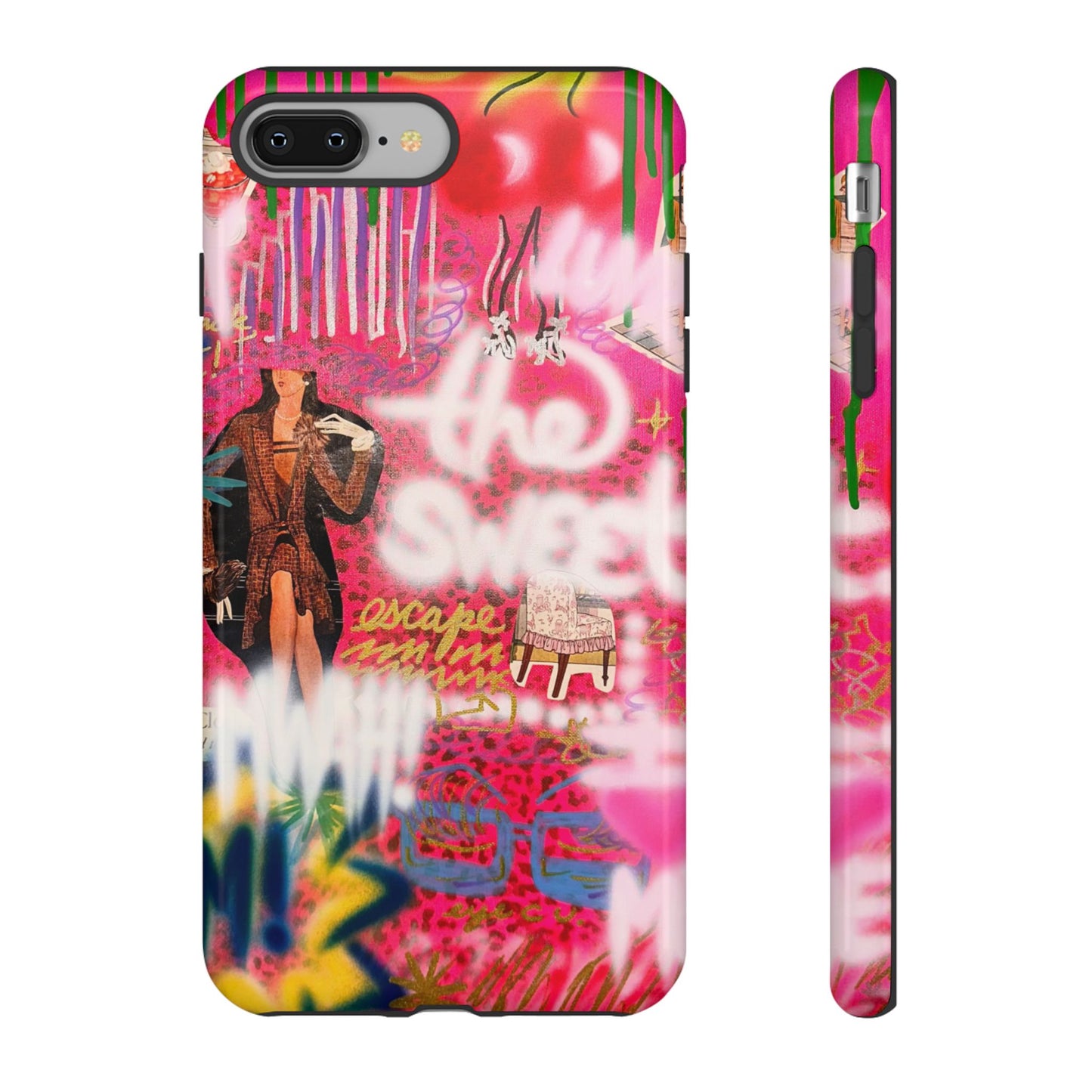 "sweet escape" airbrush iPhone case