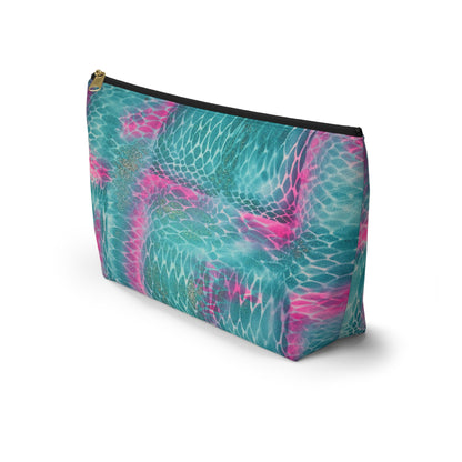 "snake skin" airbrush makeup pouch