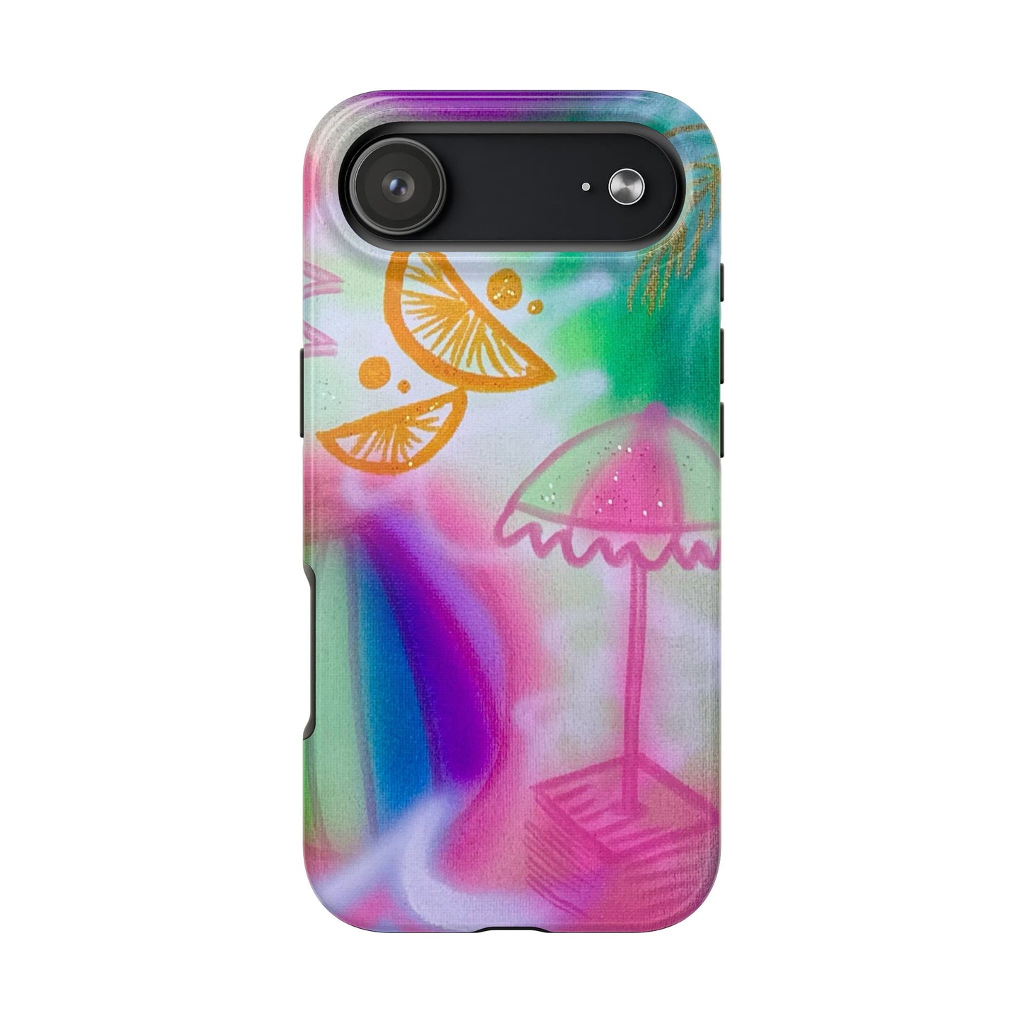 "on the beach" airbrush iPhone case