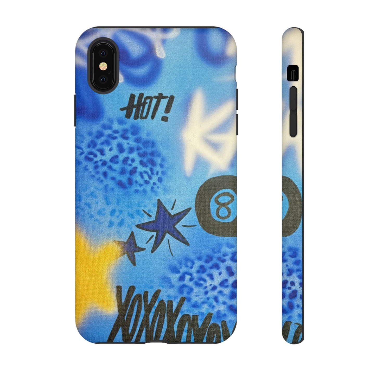 "brillant blues" airbrush iPhone case