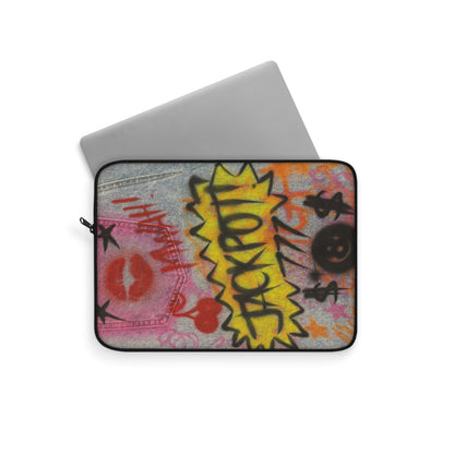 "JACKPOT!" airbrush laptop sleeve