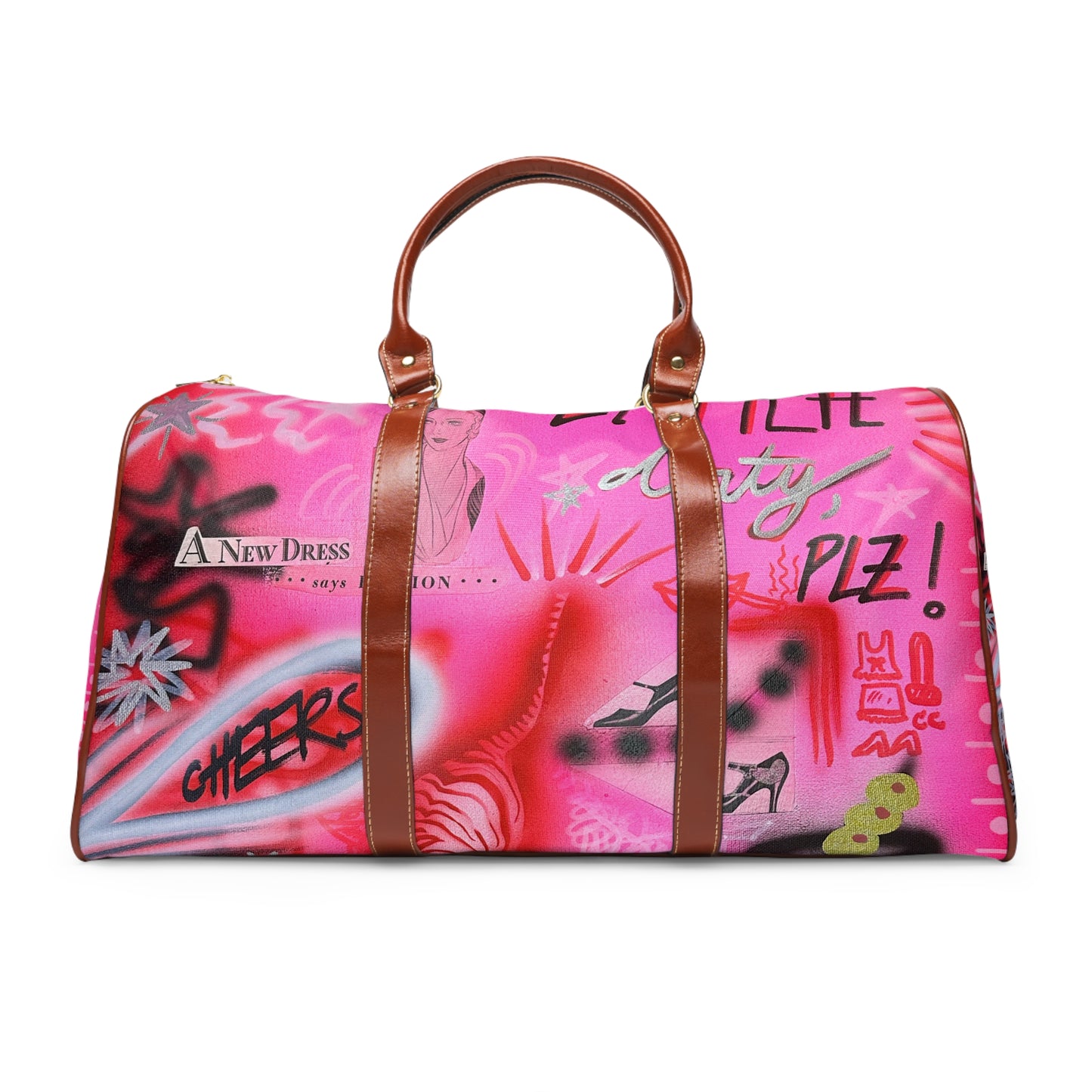 "extra dirty, plz" airbrush waterproof travel bag