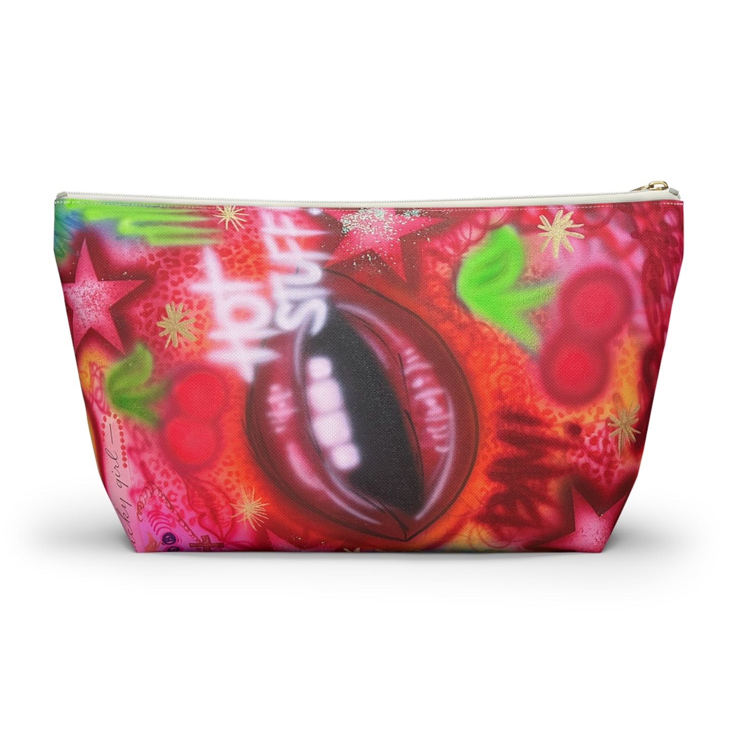 "hot stuff" airbrush makeup pouch