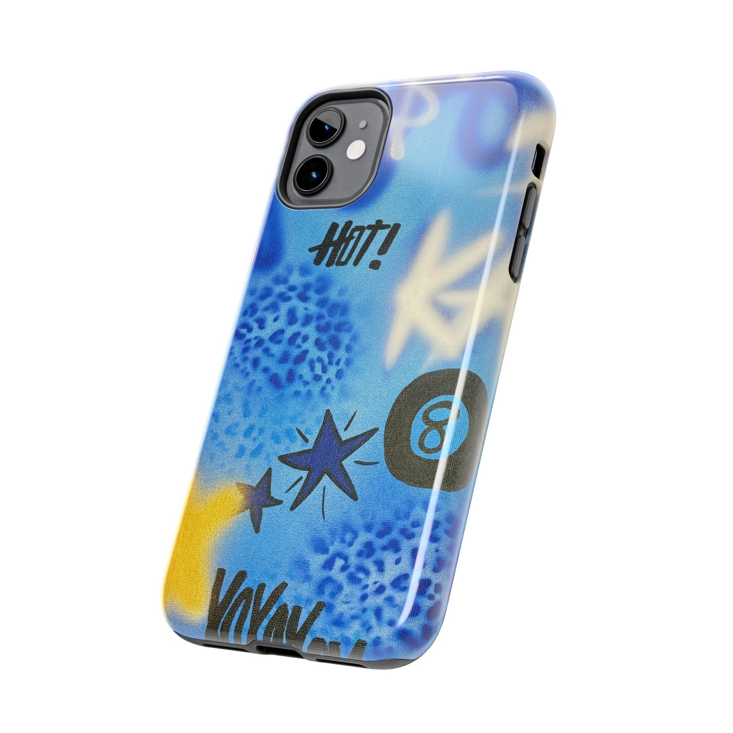"brilliant blues" airbrush iPhone case