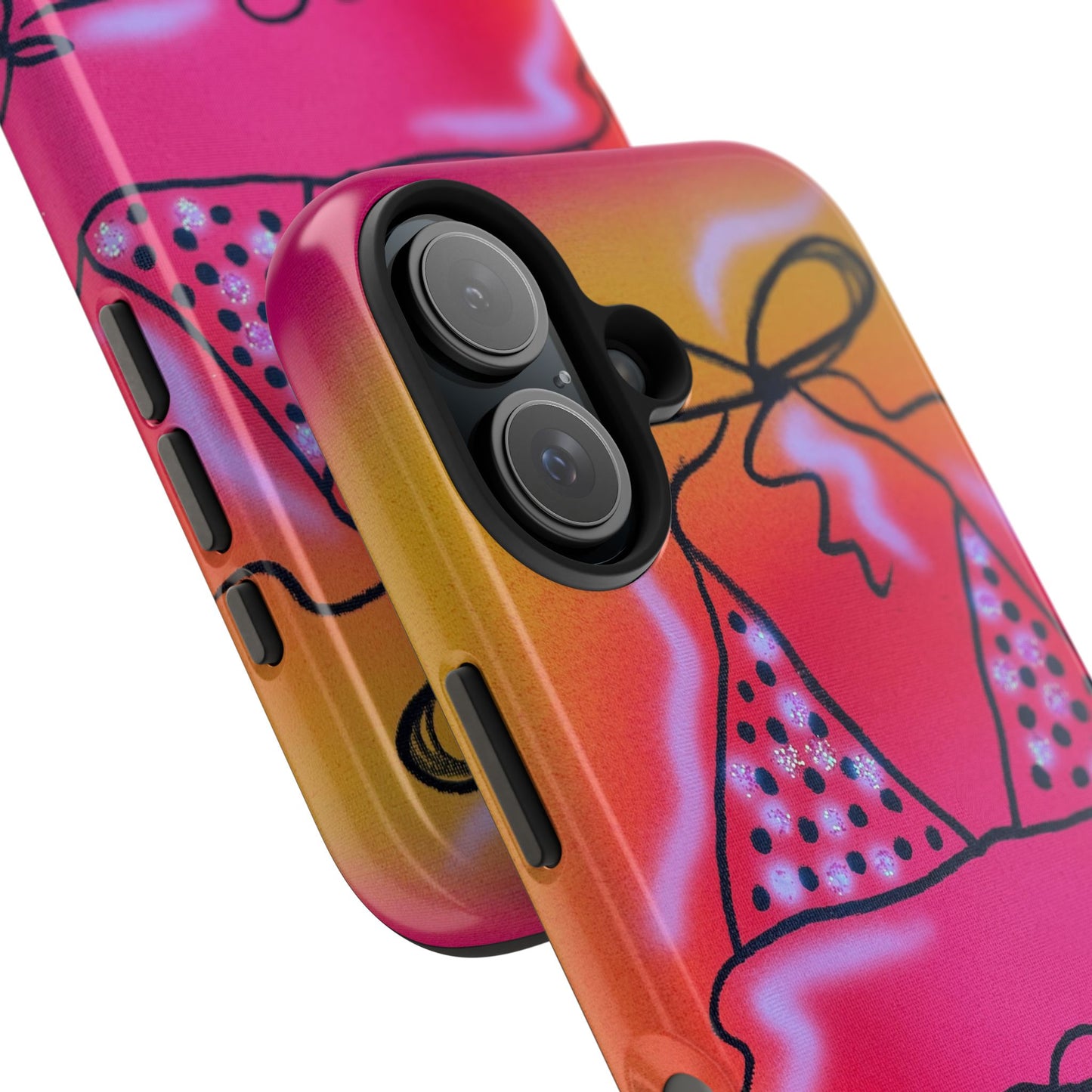 "glitter bikini" airbrush iPhone case