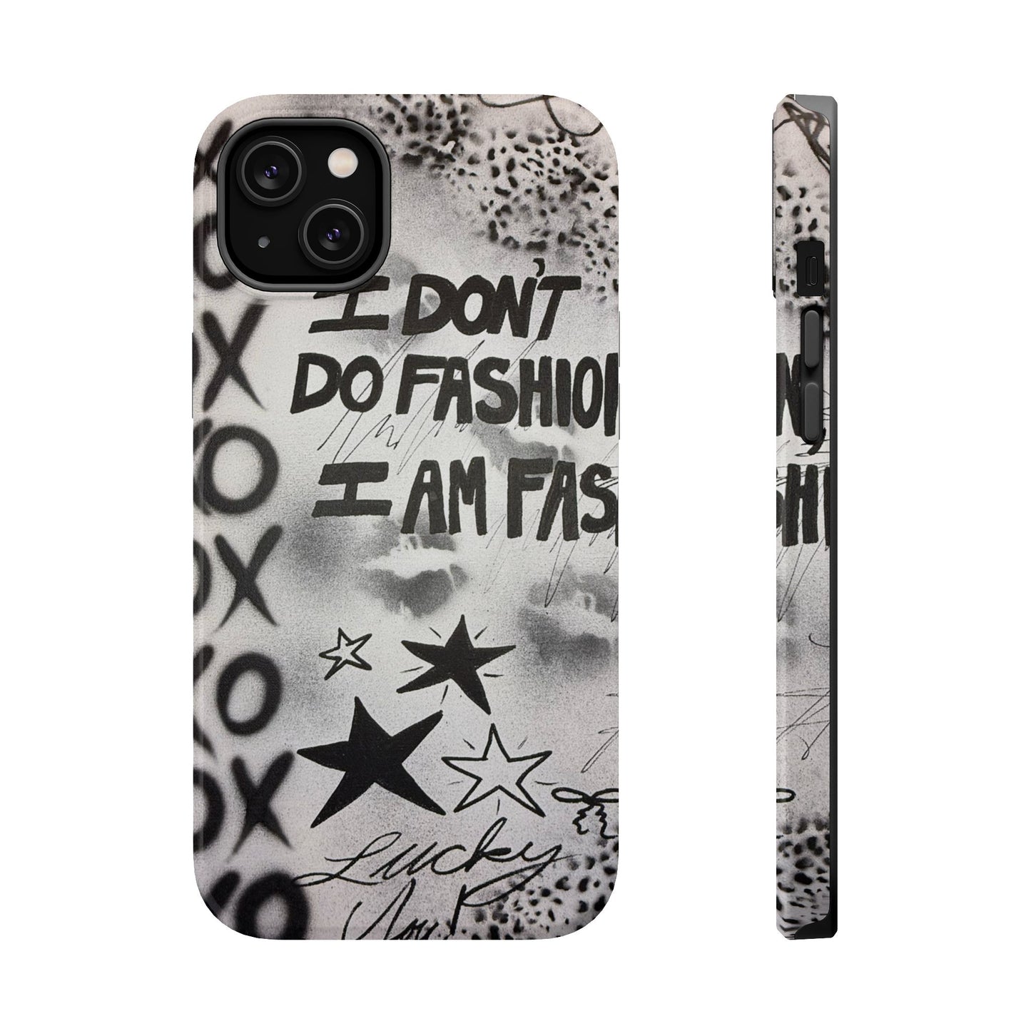MagSafe "i am fashion" airbrush iPhone case