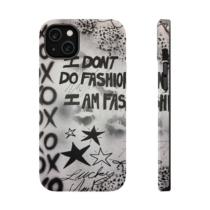 MagSafe "i am fashion" airbrush iPhone case