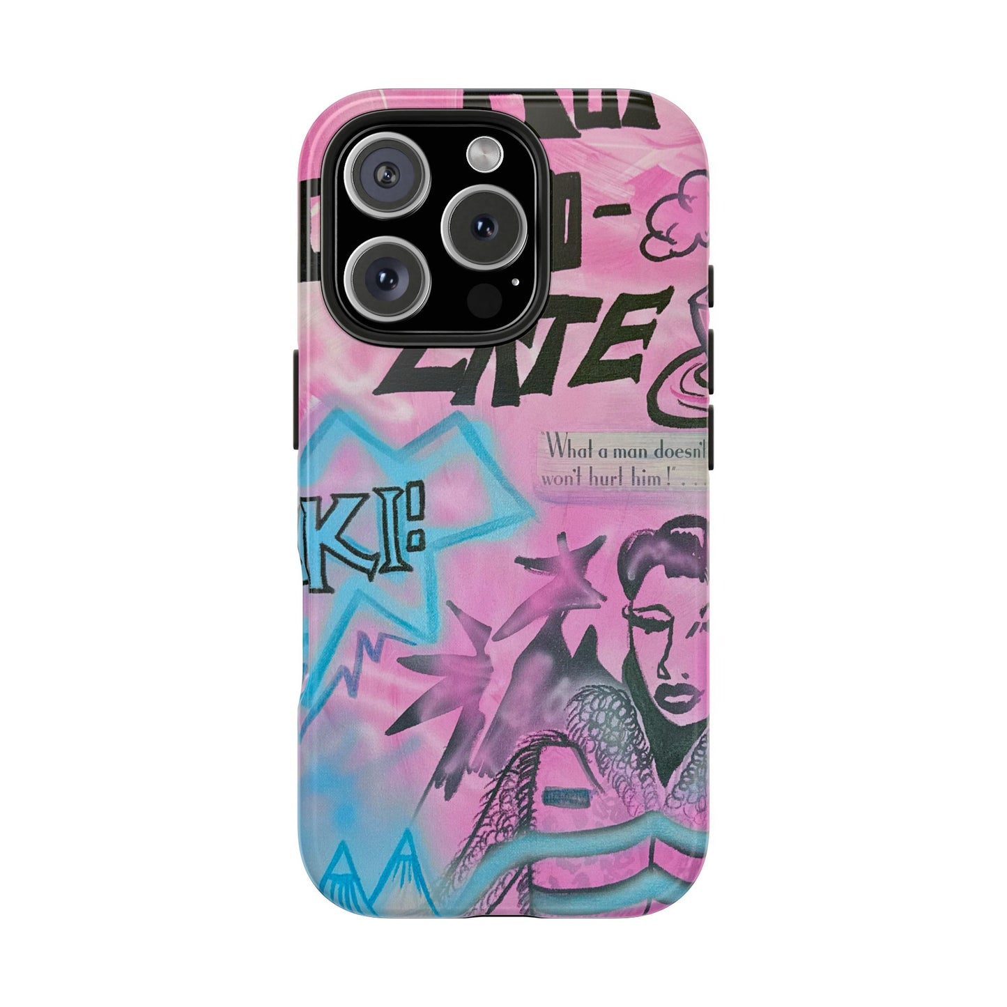 "avant le ski" airbrush iPhone case