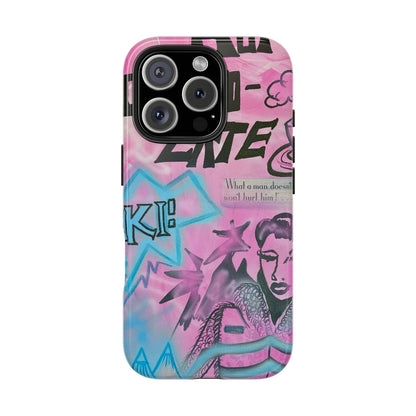 "avant le ski" airbrush iPhone case