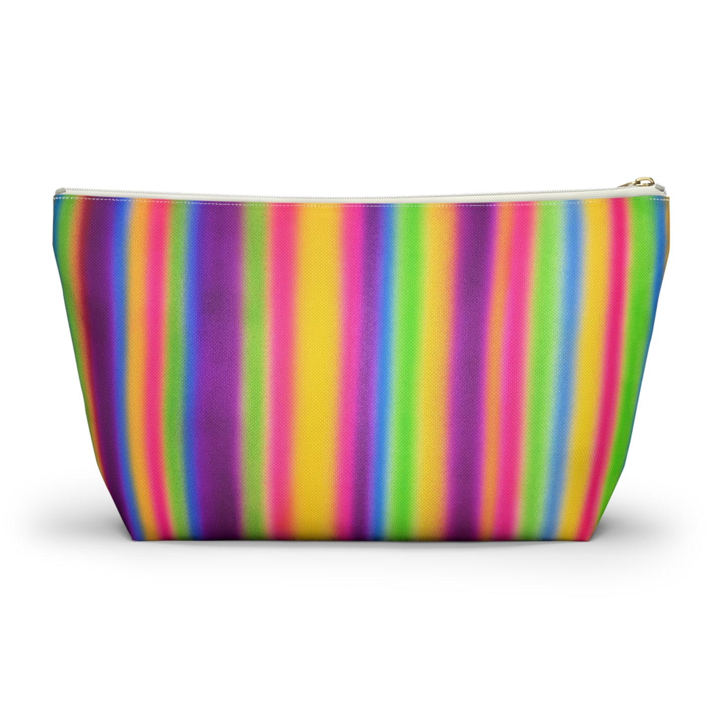 "colorful stripes" airbrush makeup pouch
