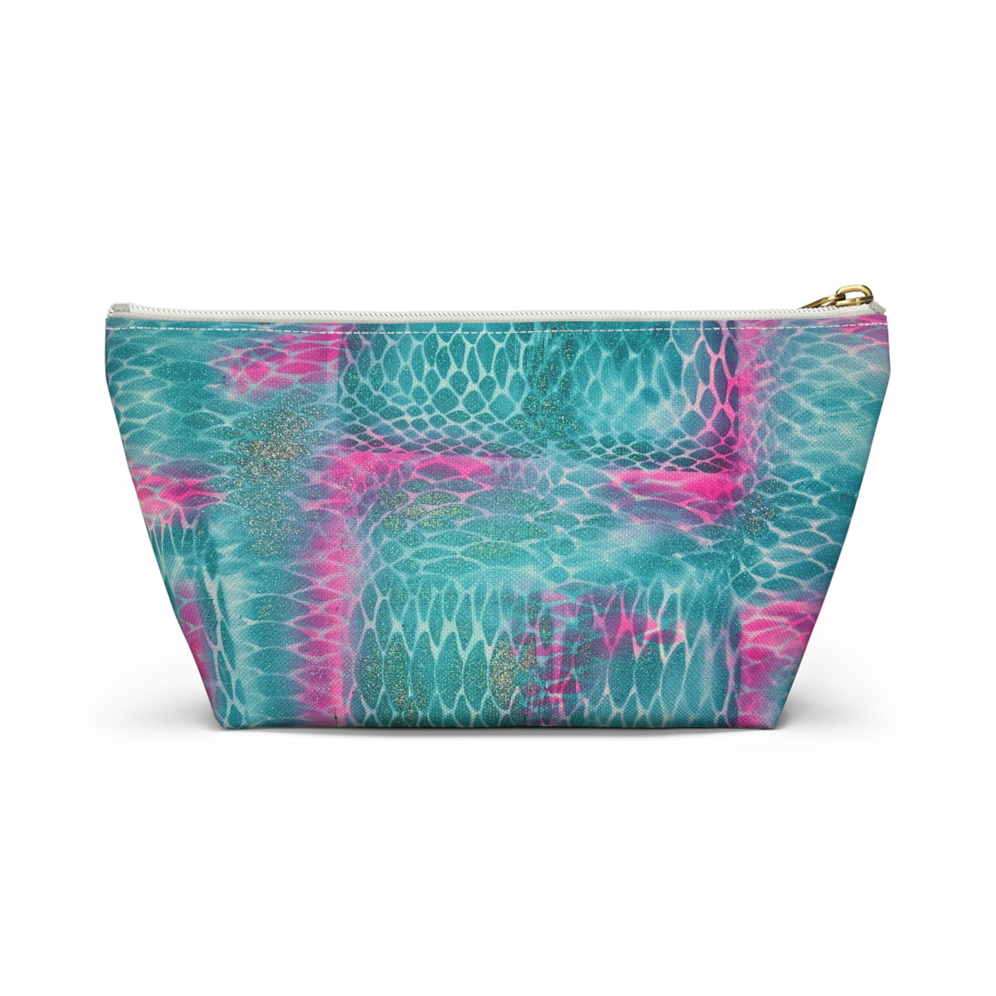 "snake skin" airbrush makeup pouch