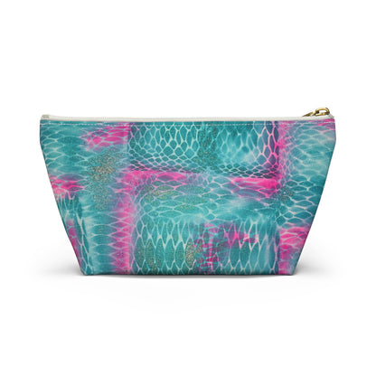 "snake skin" airbrush makeup pouch