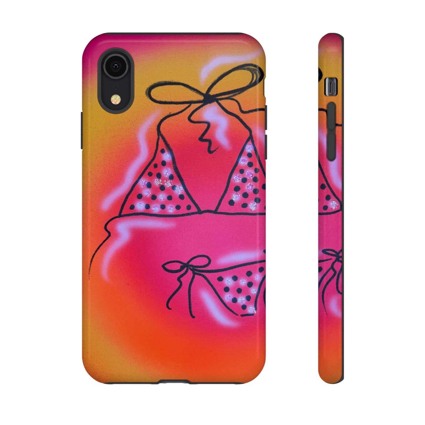 "glitter bikini" airbrush iPhone case