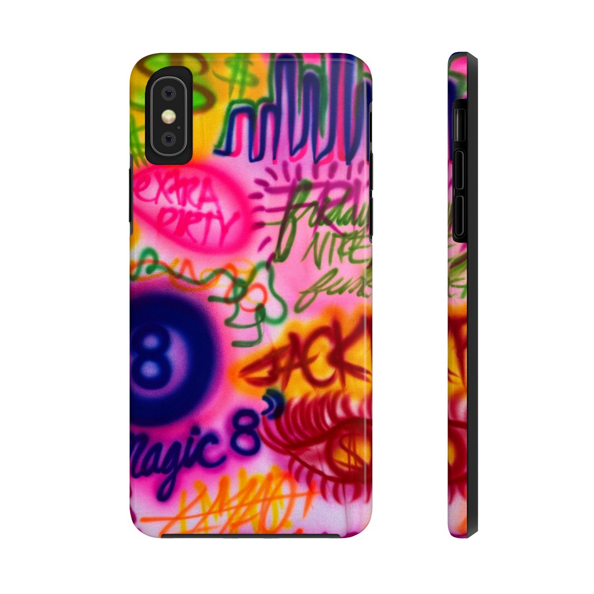 "colorful chaos" airbrush iPhone case