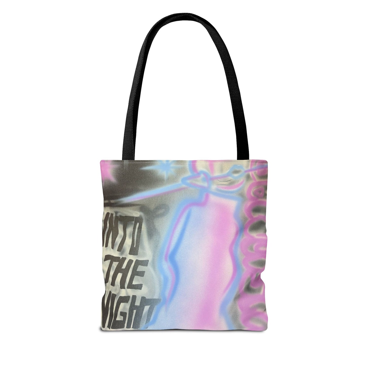 "into the night pt. 2" airbrush tote bag