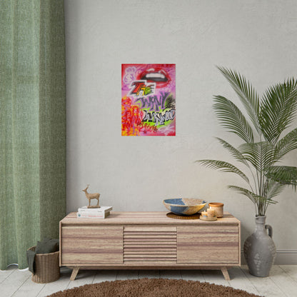 "wynwood gold" airbrush rolled print
