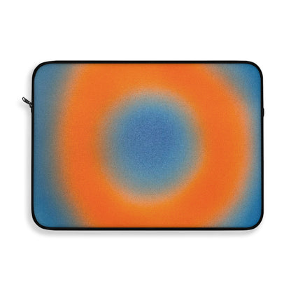 "citrus sky aura" airbrush laptop sleeve