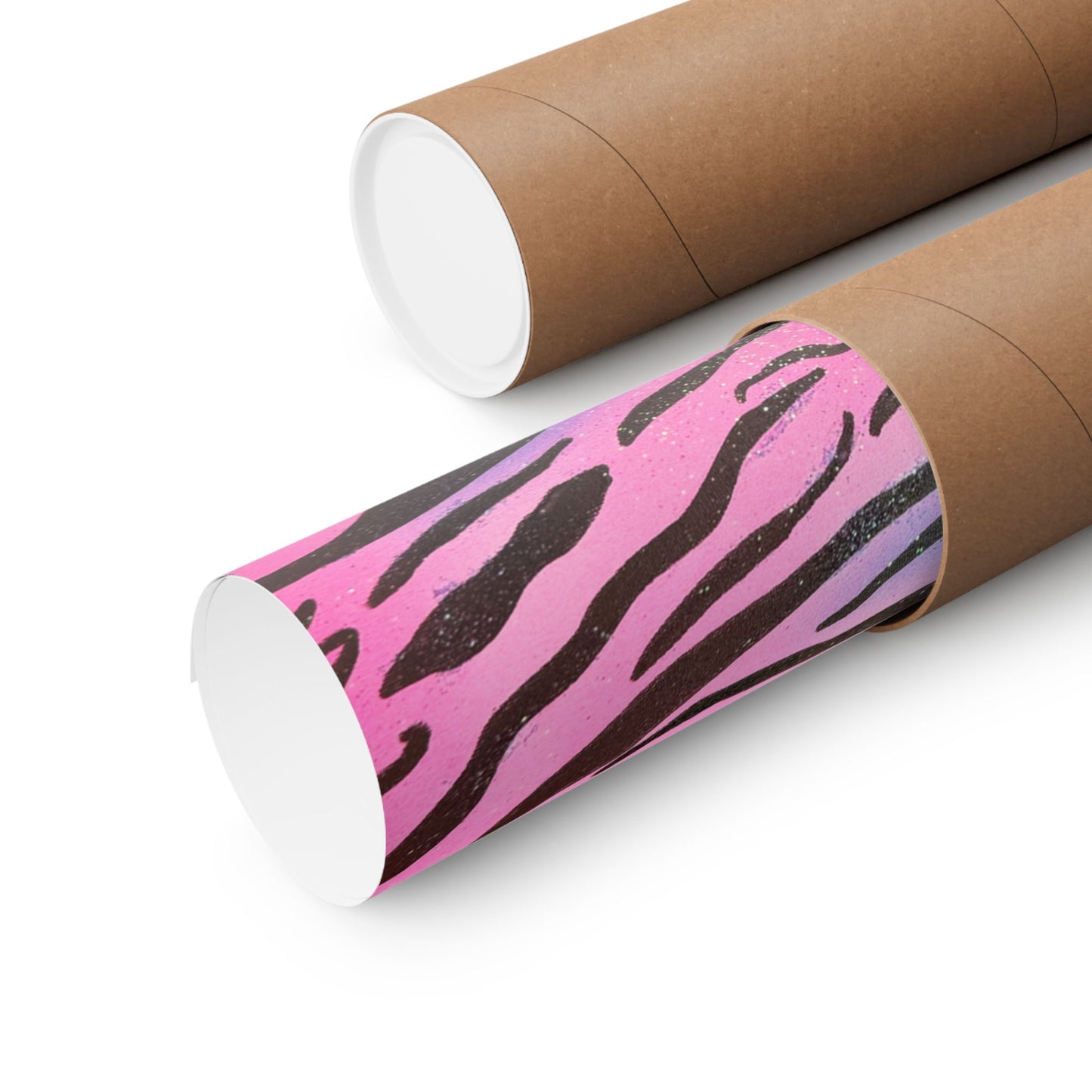 "glitter zebra" airbrush horizontal print