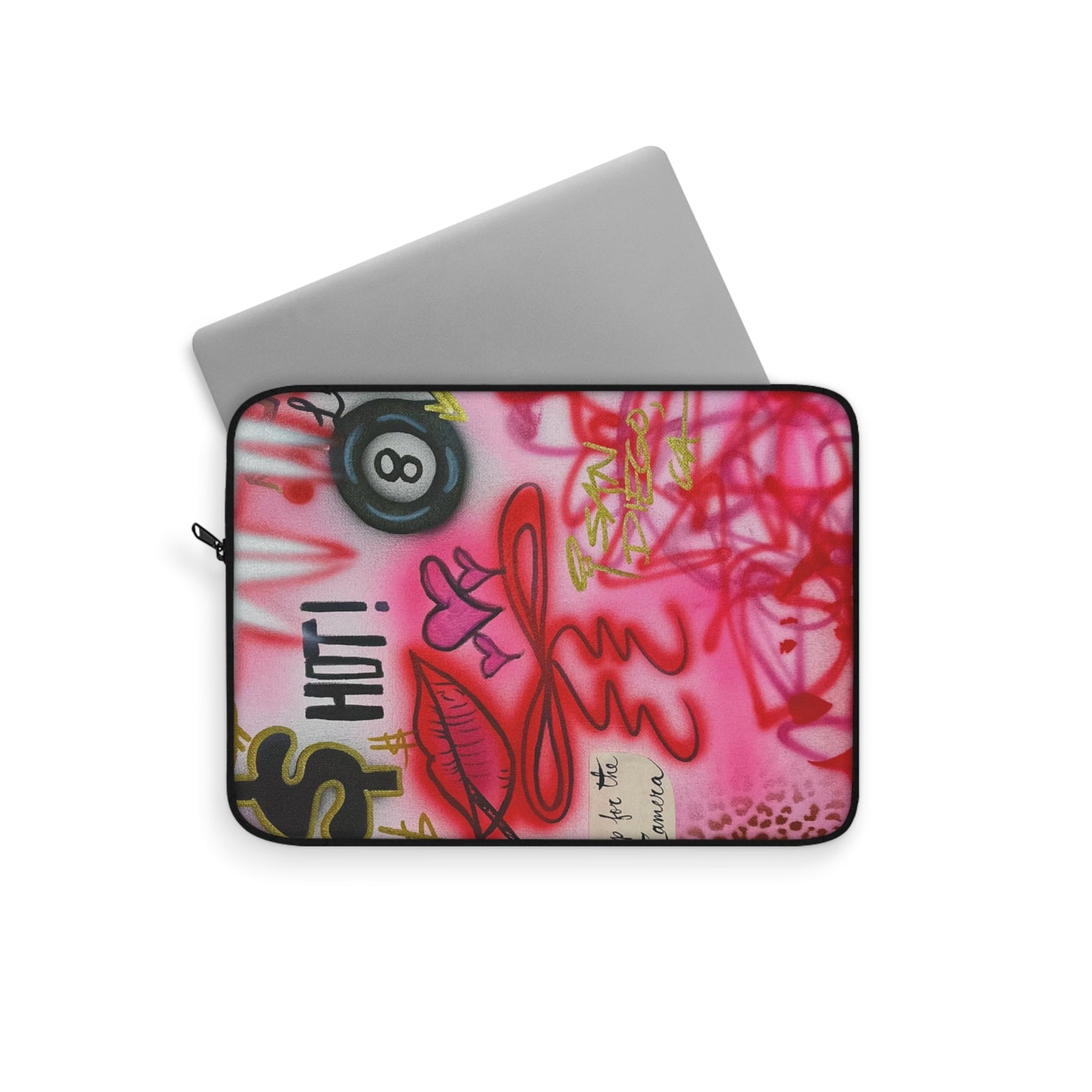 "IT girl" airbrush laptop sleeve