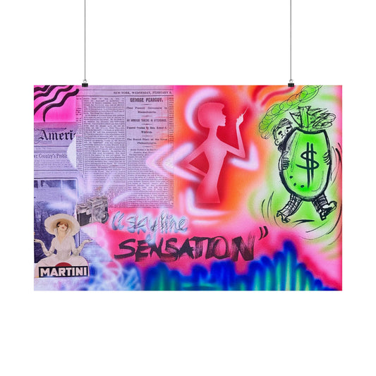 "skyline sensation" airbrush horizontal print
