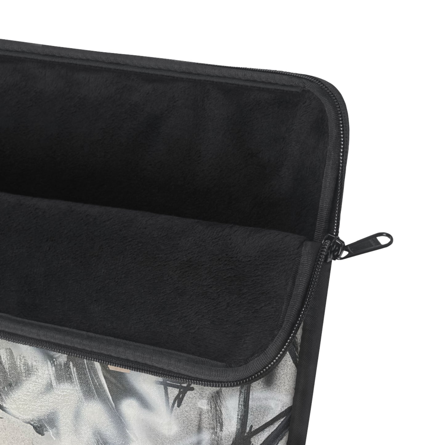 "monochrome mood" airbrush laptop sleeve