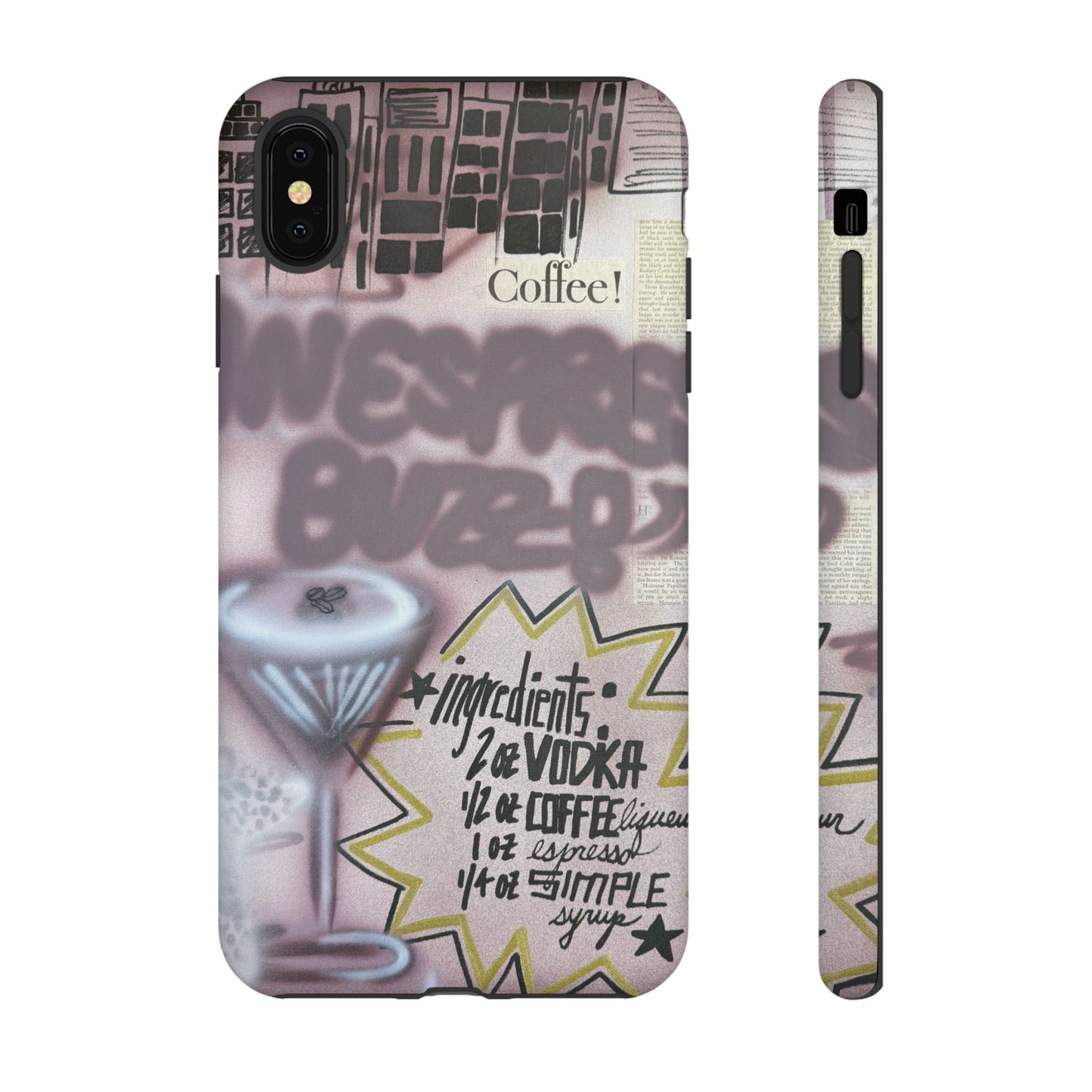 "espresso martini" airbrush iPhone case