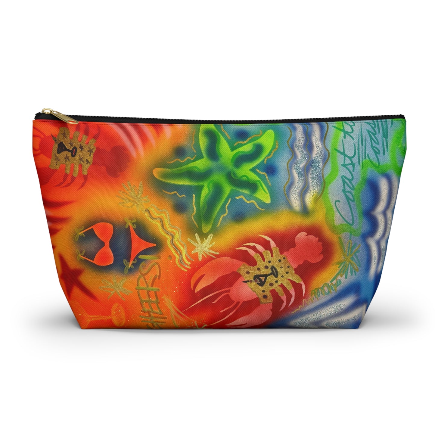 "tipsy lobster" airbrush makeup pouch