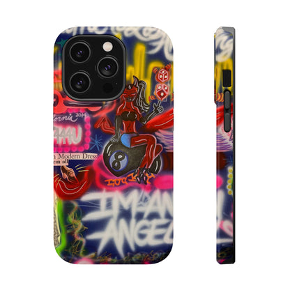MagSafe "im an angel" airbrush iPhone case