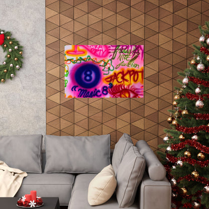 "colorful chaos" airbrush horizontal print