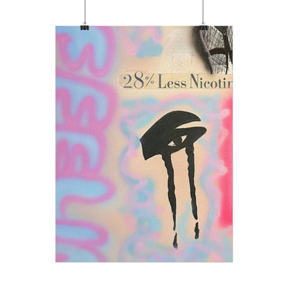 "the feeling" airbrush rolled print