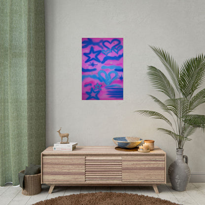 "blue camo" airbrush rolled print