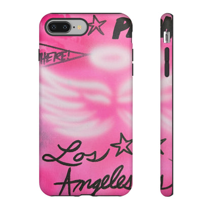 "pink angel wings" airbrush iPhone case