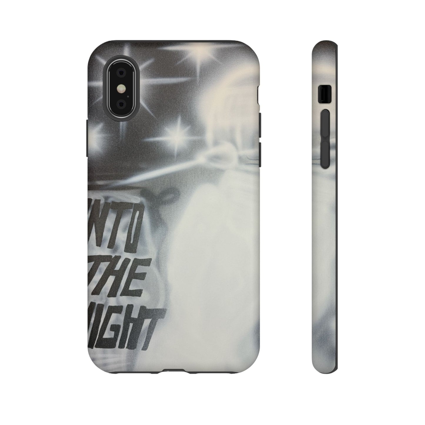 "into the night" airbrush iPhone case