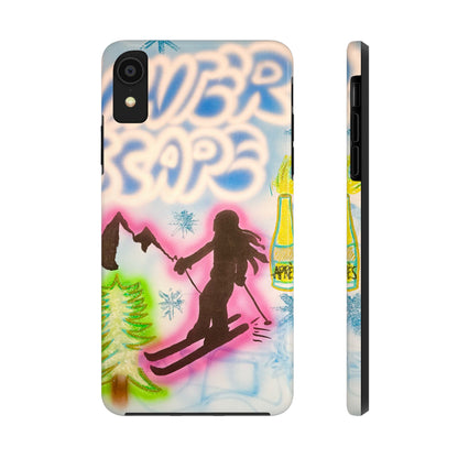 "winter escape" airbrush iPhone case