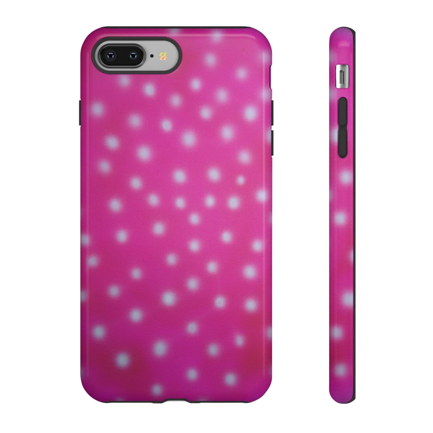 "bubblegum polka dot" airbrush iPhone case