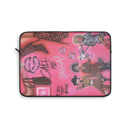 "party diva" airbrush laptop sleeve