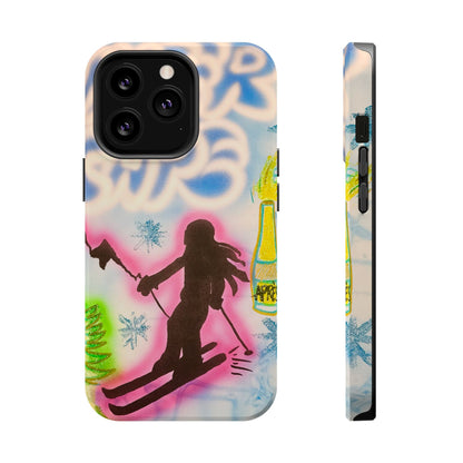 MagSafe "winter escape" airbrush iPhone case