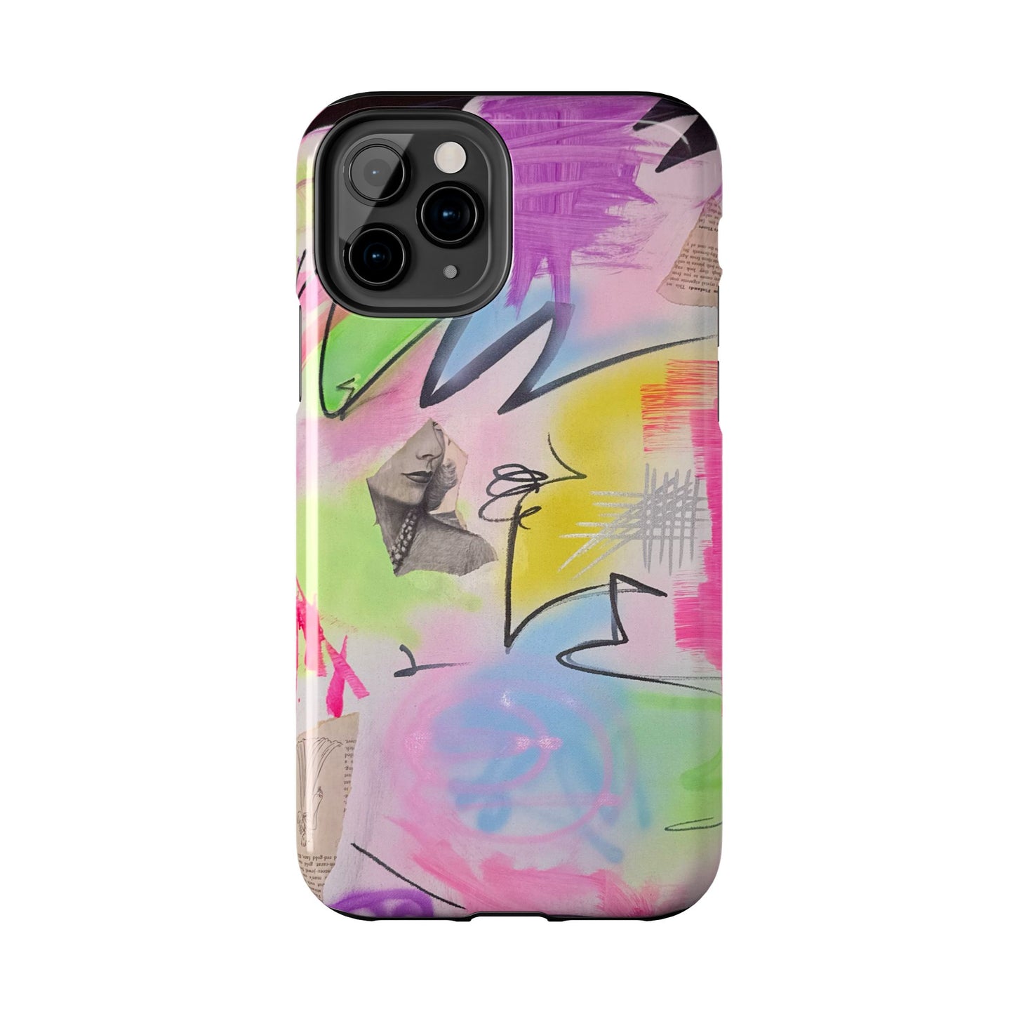 "pastel static" airbrush iPhone case
