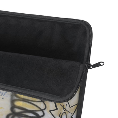 "golden glacier" airbrush laptop sleeve