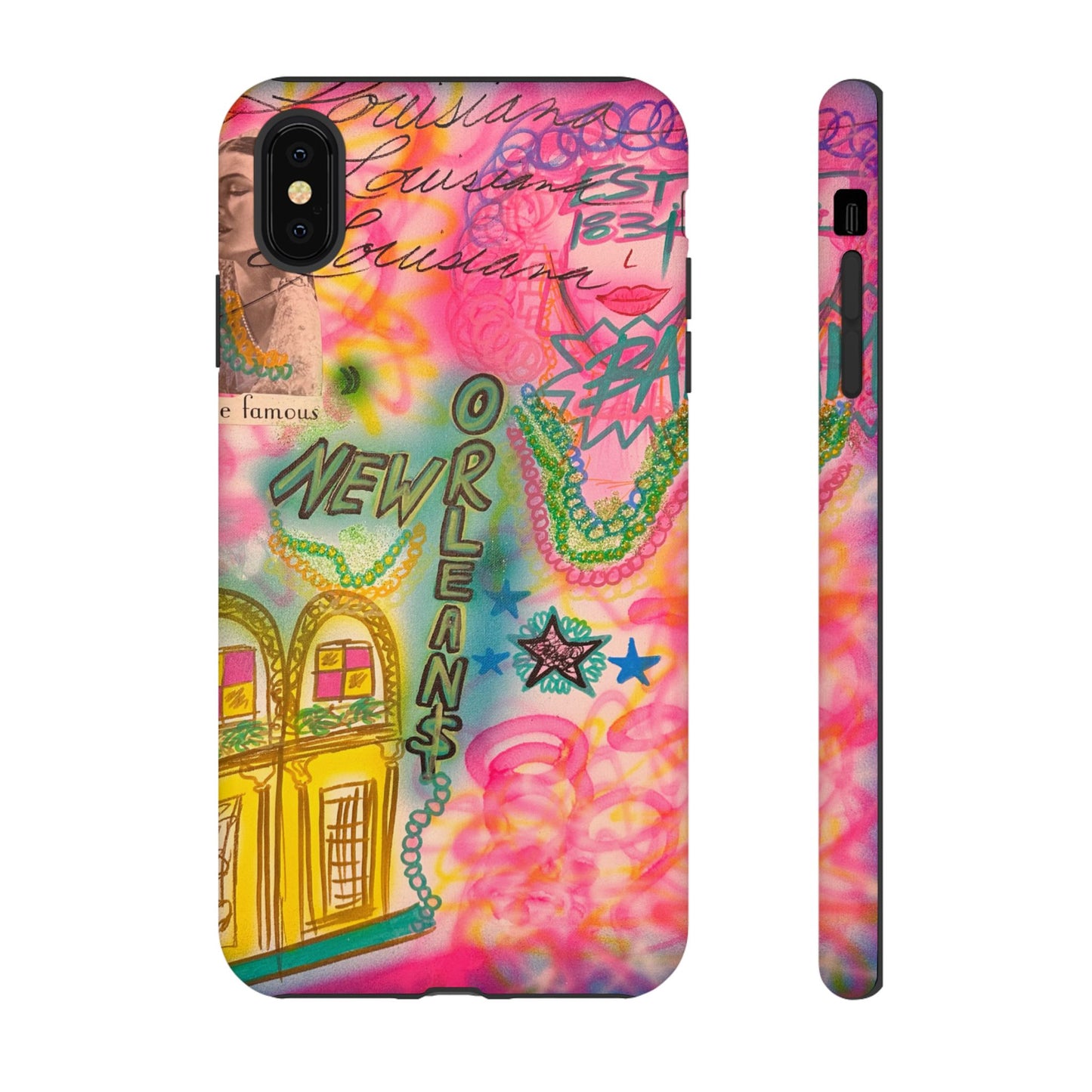"new orleans, la" airbrush iPhone case