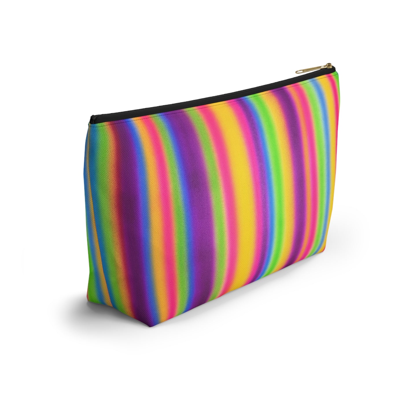 "colorful stripes" airbrush makeup pouch
