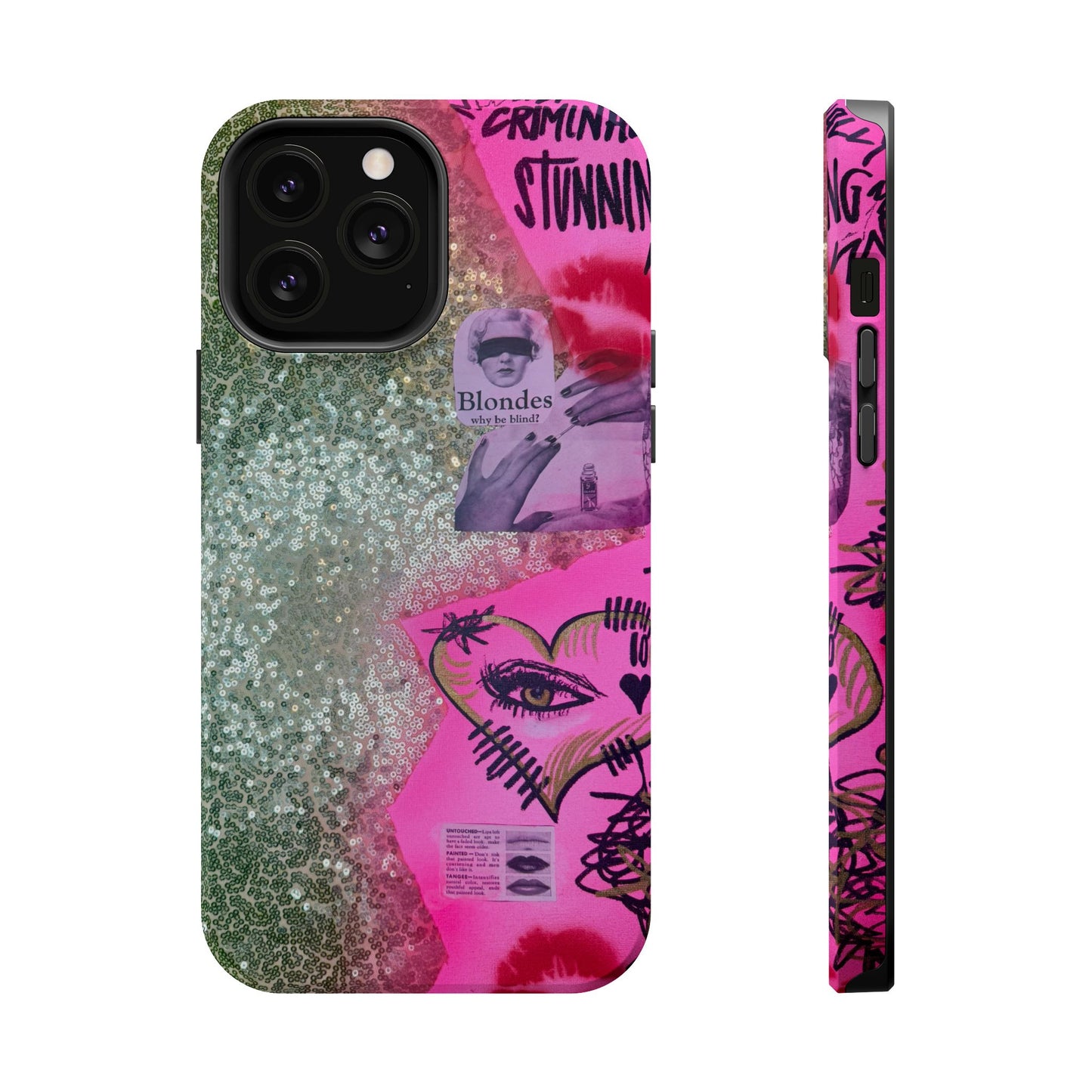 MagSafe "glitter gloss" airbrush iPhone case