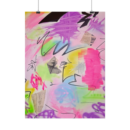 "pastel static" airbrush rolled print