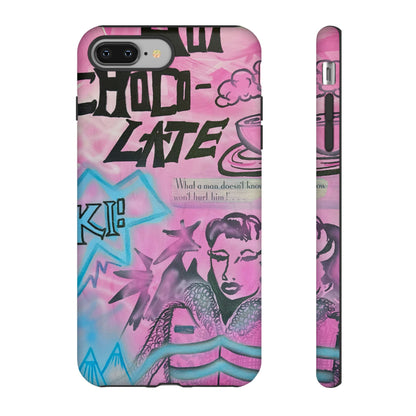 "avant le ski" airbrush iPhone case