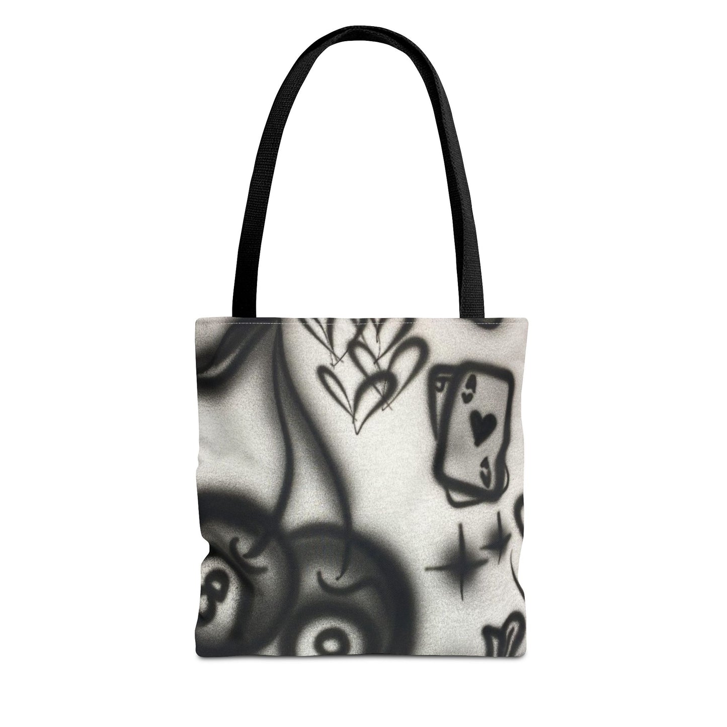 "hidden ace" airbrush tote bag