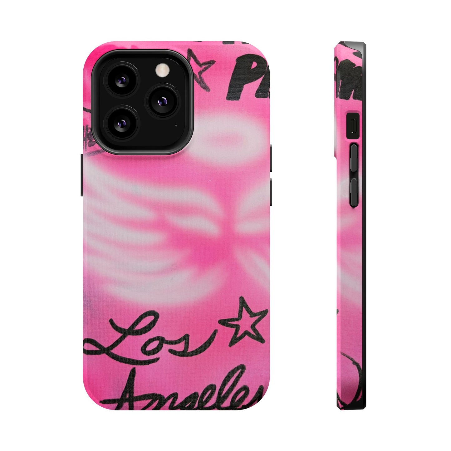 "pink angel wings" airbrush iPhone case