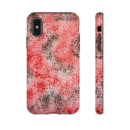 "red cheetah" airbrush iPhone case